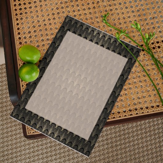 Zwart-gouden kunst Deco Kaart