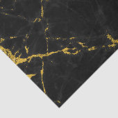 Zwart-gouden marmer afdrukken tissuepapier (Detail)