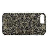 zwart-gouden media Case-Mate iPhone case (Achterkant (Horizontaal))