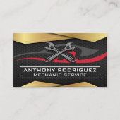 Zwart Gouden Metaal | Auto Sleutels Logo Visitekaa Visitekaartje (Voorkant)