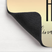 Zwart Gouden Monogram Muismat (Hoek)