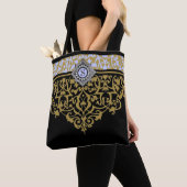 zwart-gouden monogram Tas (Dichtbij)