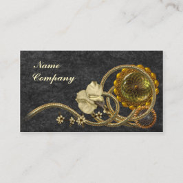 Zwart-gouden Nostalgie Visitekaartje
