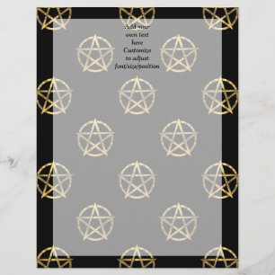 Zwart-gouden pentagram