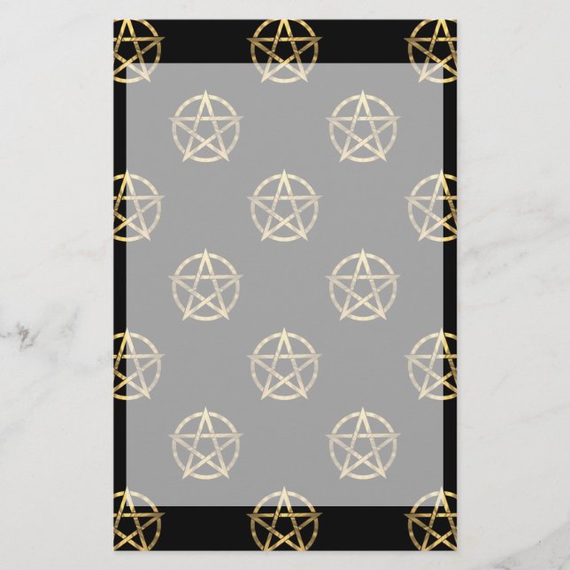 Zwart-gouden pentagram (Voorkant)