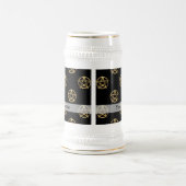 Zwart-gouden pentagram bierpul (Center)
