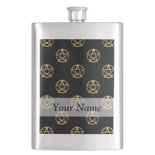 Zwart-gouden pentagram flacon (Voorkant)