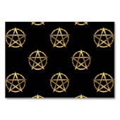 Zwart-gouden pentagram kaart (Achterkant)