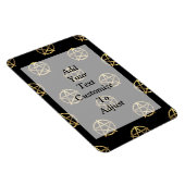 Zwart-gouden pentagram magneet (Rechterzijde)