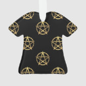 Zwart-gouden pentagram ornament (achterkant)