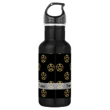 Zwart-gouden pentagram