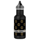 Zwart-gouden pentagram waterfles  (Rechts)