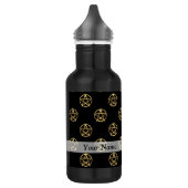 Zwart-gouden pentagram waterfles  (Links)