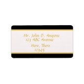 Zwart-gouden rand etiket (Voorkant)