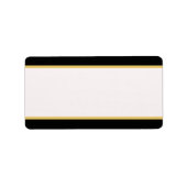 Zwart-gouden rand etiket (Voorkant)