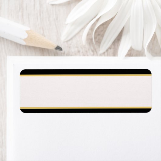 Zwart-gouden rand etiket (Insitu)