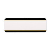 Zwart-gouden rand etiket (Voorkant)