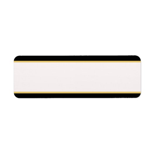 Zwart-gouden rand etiket (Voorkant)