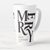 Zwart-gouden  smaakjes cadeau latte mok (Rechterhoek)