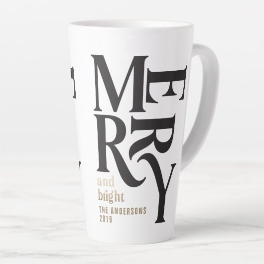 Zwart-gouden  smaakjes cadeau latte mok (Rechterhoek)