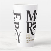 Zwart-gouden  smaakjes cadeau latte mok (Voorkant)