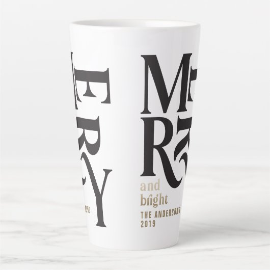 Zwart-gouden  smaakjes cadeau latte mok (Voorkant)