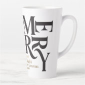 Zwart-gouden  smaakjes cadeau latte mok (Rechts)