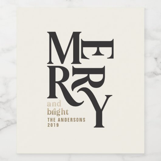 Zwart-gouden  smaakjes cadeau wijn etiket (Enkel label)