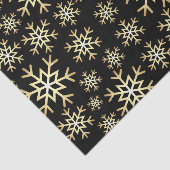 Zwart gouden sneeuwschildpapier voor kerstfeestdag tissuepapier (Detail)