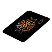 Zwart-gouden spell Afbeelding Magneet (Linkerzijde)