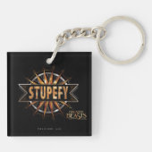 Zwart-gouden spell Afbeelding Sleutelhanger (Achterkant)