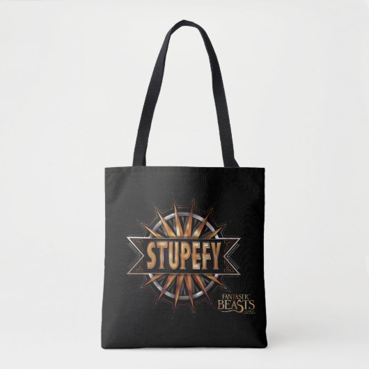 Zwart-gouden spell Afbeelding Tote Bag (Voorkant)