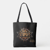 Zwart-gouden spell Afbeelding Tote Bag (Achterkant)