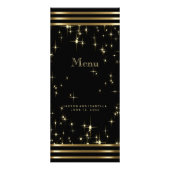 Zwart & gouden Starlight met Bars - Menu (Voorkant)