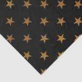 zwart gouden ster papier voor kunststofpapier (Detail)