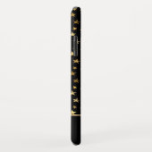 Zwart - Gouden Sterren Celestial Monogram Case-Mate iPhone Case (Achterkant/rechts)