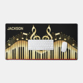 Zwart-gouden toetsenbord bureaumat (Keyboard & Muis)