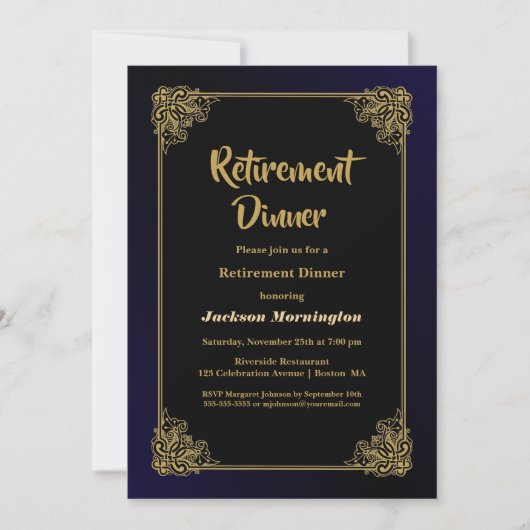 Zwart-gouden treitiner kaart (Voorkant)