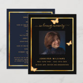 Zwart gouden vlinder fotografie (Voorkant / Achterkant)