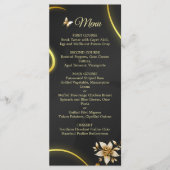 Zwart Gouden vlinders menu (Voorkant)