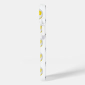 Zwart gouden voetballen patroon monogram Case-Mate iPhone case (Achterkant / Links)