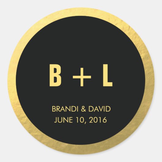 Zwart + Goudfolie Sticker | HUWELIJKEN (Voorkant)