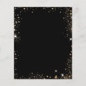 Zwart goudfoto qr code instagram business logo flyer (Achterkant)