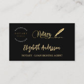 Zwart goudfoto QR logo Visitekaartje (Voorkant)