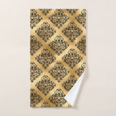 Zwart-goudglanspatroon Bad Handdoek (Handdoek)