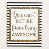 Zwart goudglitter kan niet Geweldige zijn Planner (Voorkant)