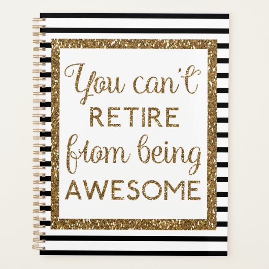 Zwart goudglitter kan niet Geweldige zijn Planner (Voorkant)