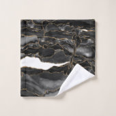 Zwart-goudglitteragaat Bad Handdoek (Wasdoekje)
