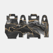 Zwart-goudglitteragaat Bedankdoosjes (Uitgevouwen)