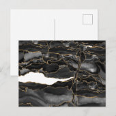 Zwart-goudglitteragaat Briefkaart (Voorkant / Achterkant)